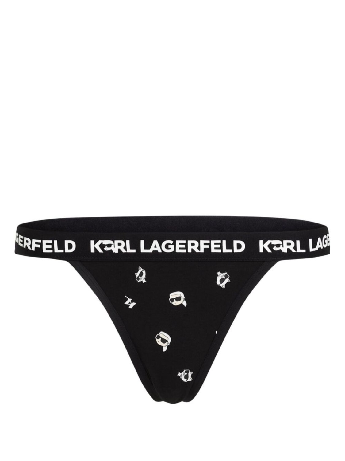

Karl Lagerfeld трусы-стринги Ikonik 2.0 с логотипом, черный