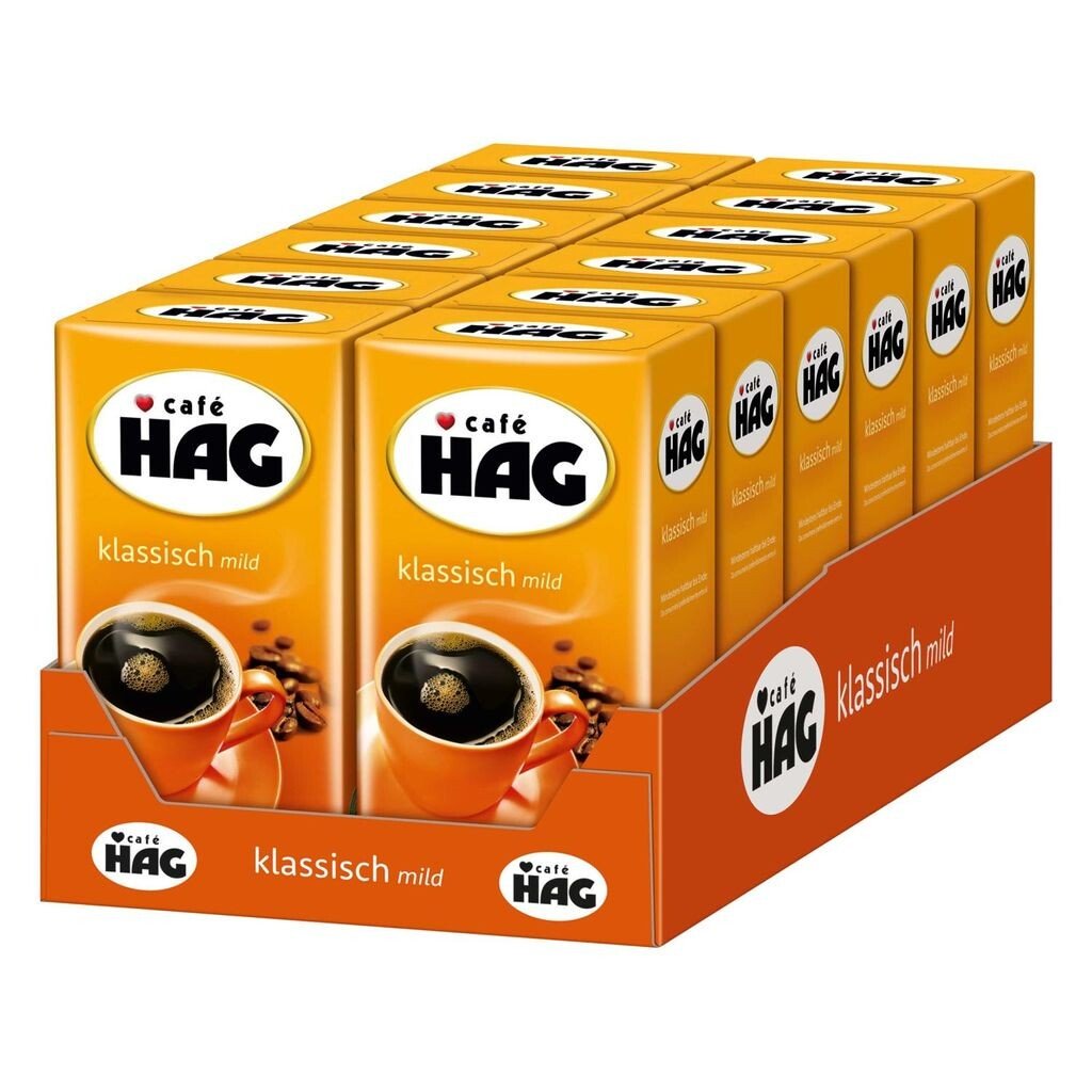 

CAFÉ HAG Классический мягкий фильтрованный кофе, без кофеина 12 х 500 г молотого кофе Cafe Hag