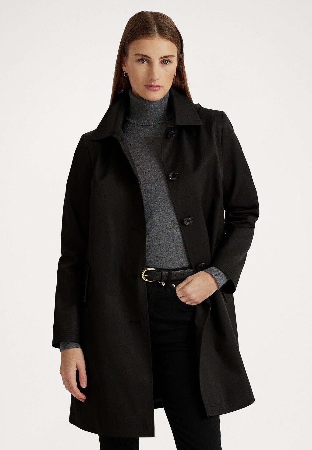 

Короткое пальто Lined Coat Lauren Ralph Lauren, черный