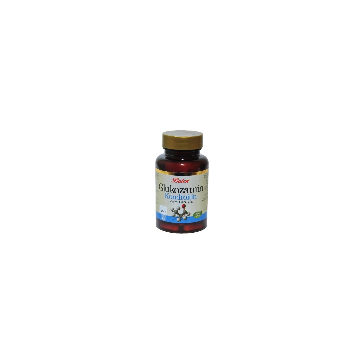 Активная добавка глюкозамин Balen Chondroitin, 60 капсул, 750 мг фото