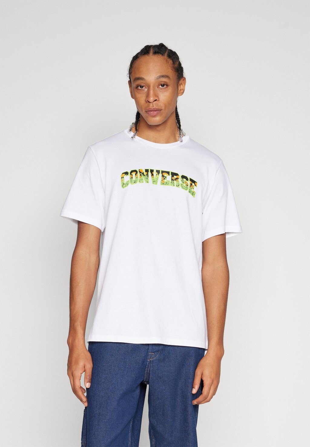 

Футболка с принтом Floral Infill Tee Unisex Converse, белый