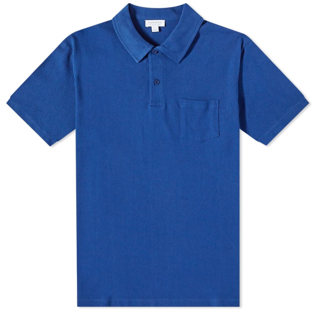 

Футболка Sunspel Riviera Polo, Синий