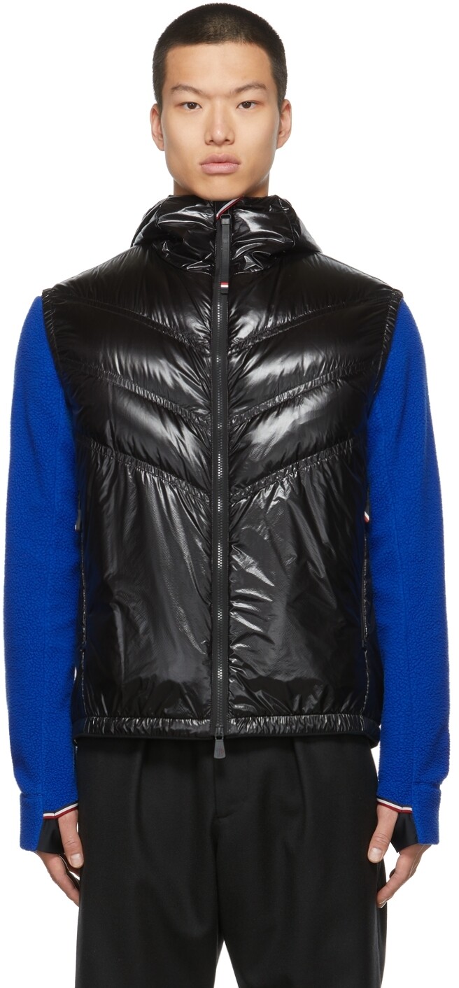 

Жилет из пуха Ripstop Salantin с капюшоном Moncler Grenoble, Черный