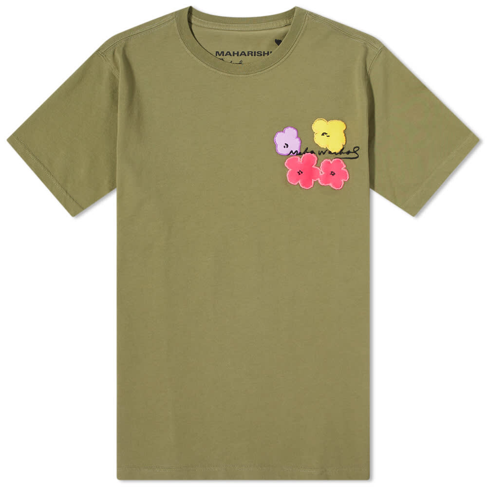 

Футболка Maharishi Warhol Flowers Tee