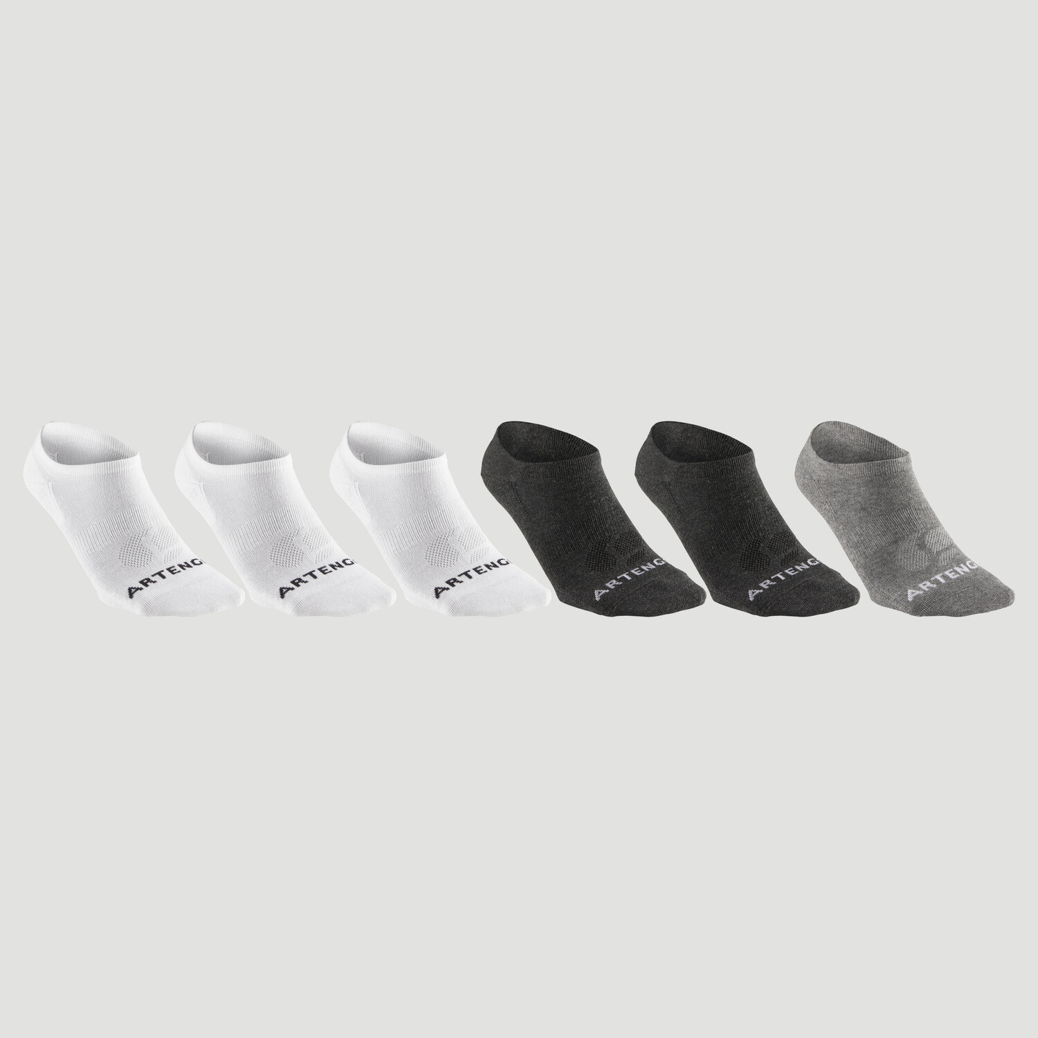 

Теннисные носки низкие, 6 пар - RS160 белый/серый/серый ARTENGO