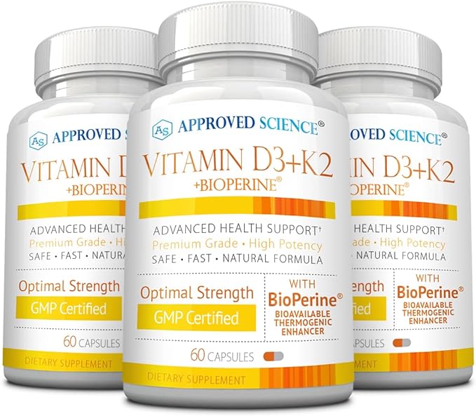 Approved Science витамин D3+K2 — трехмесячный запас