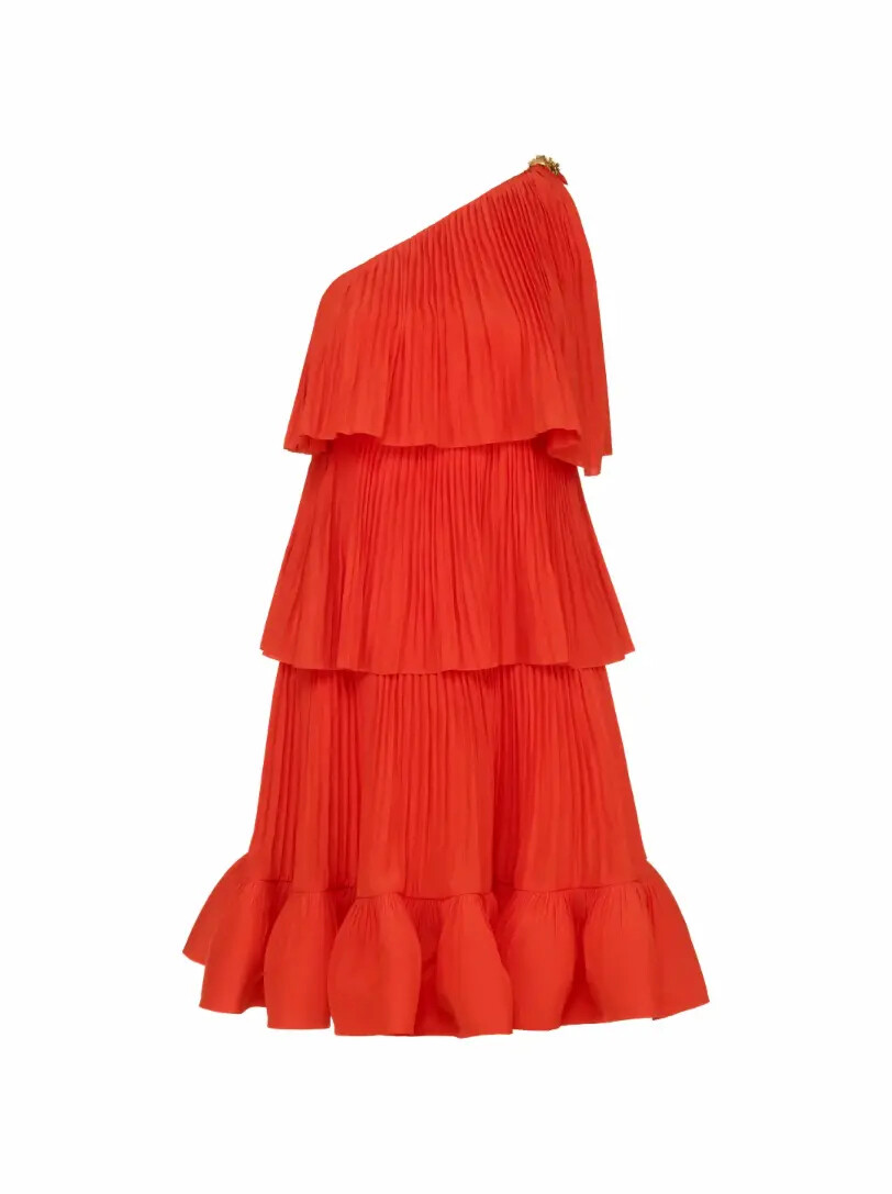 

Многоярусное платье на одно плечо Lanvin