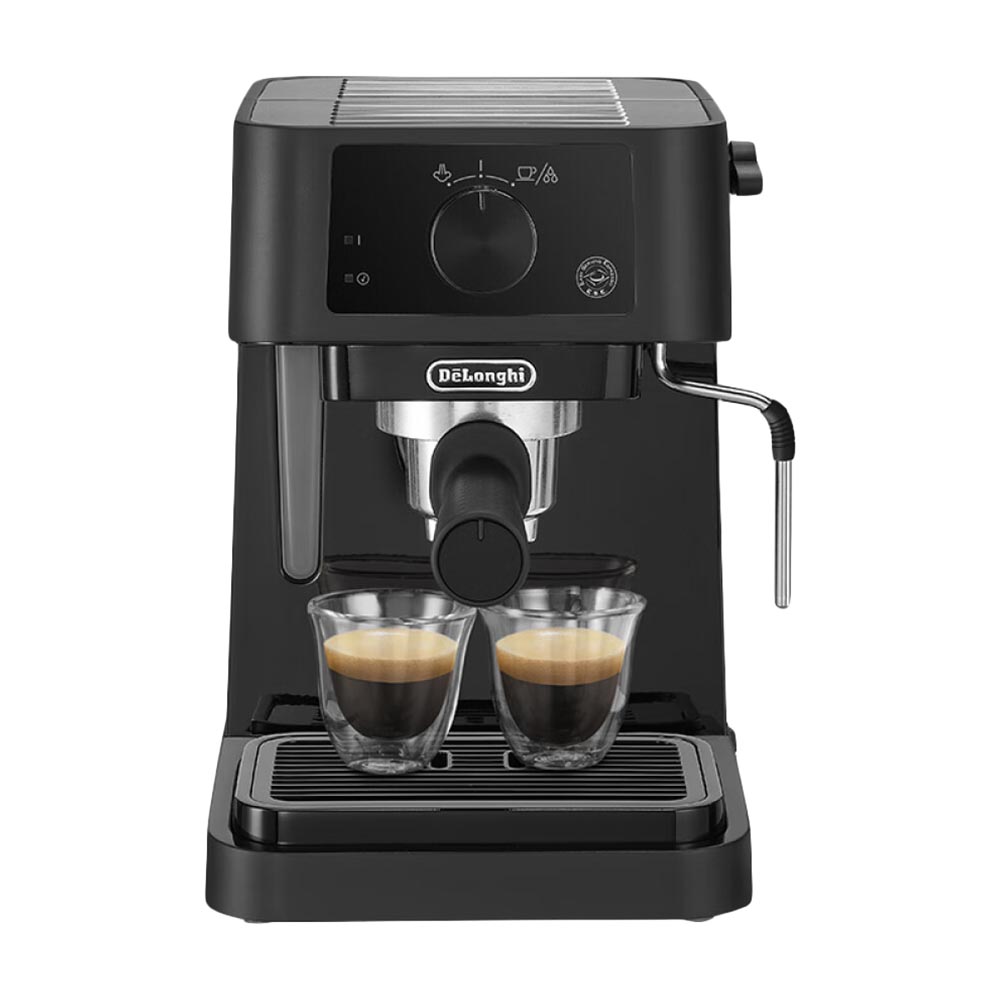 Кофемашина DeLonghi EC235.BK, черный кофе сублимированный с молотым капучино coffee deflor elcafe ground 200гр