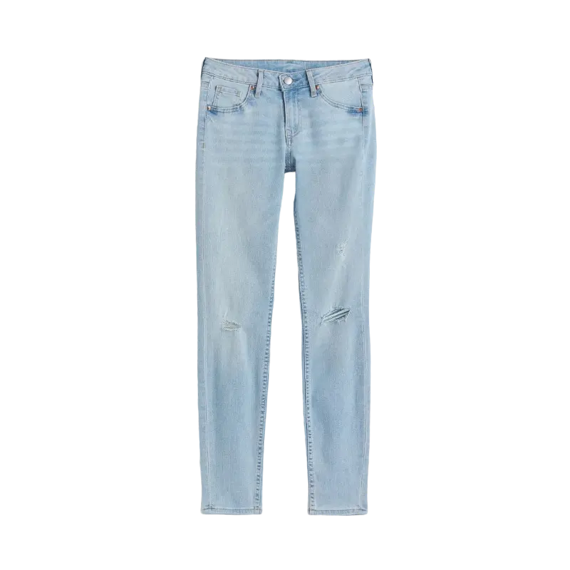 

Джеггинсы H&M Curvy Low, голубой