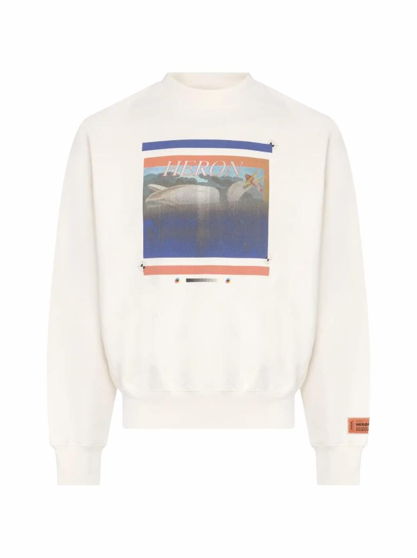 

Хлопковый свитшот с принтом Heron Preston