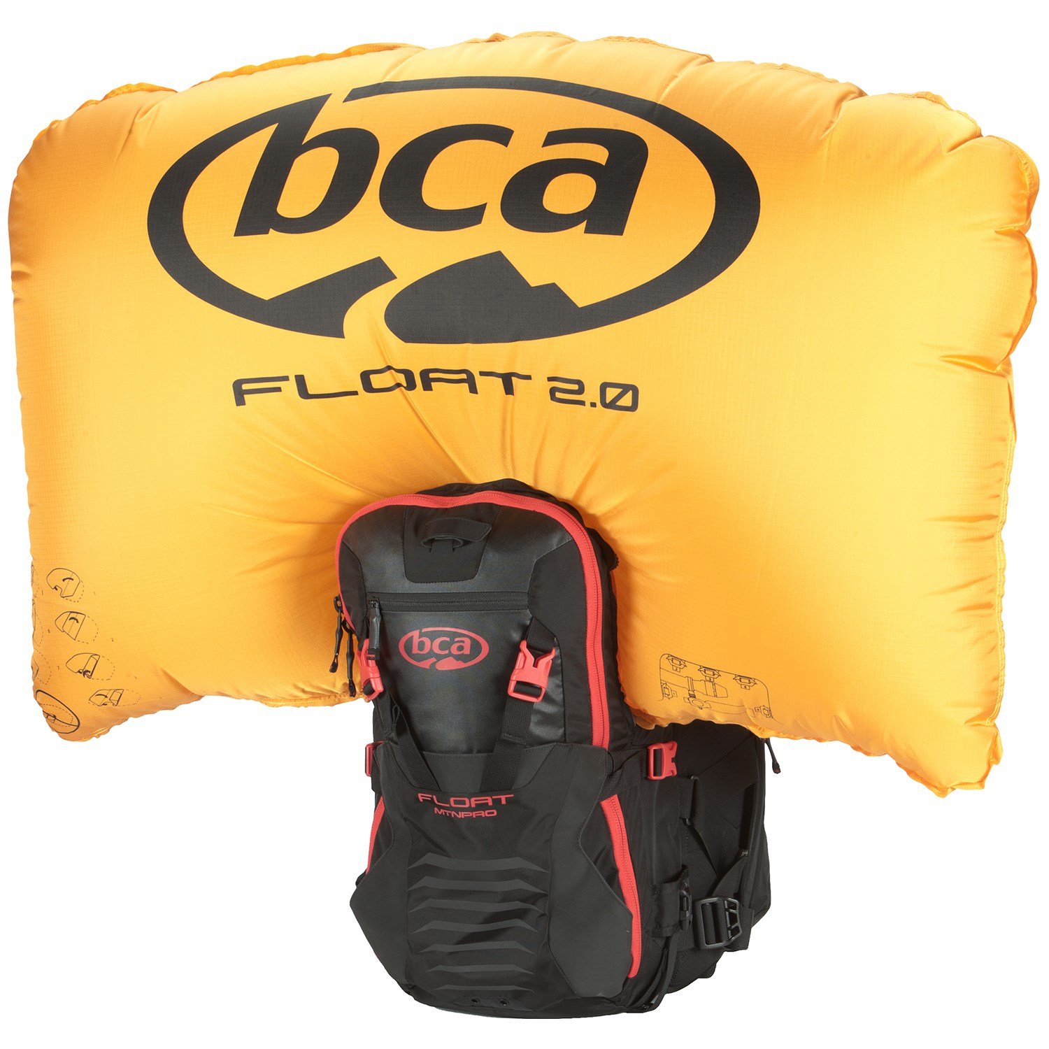 Жилет с подушкой безопасности BCA Float MtnPro, черный