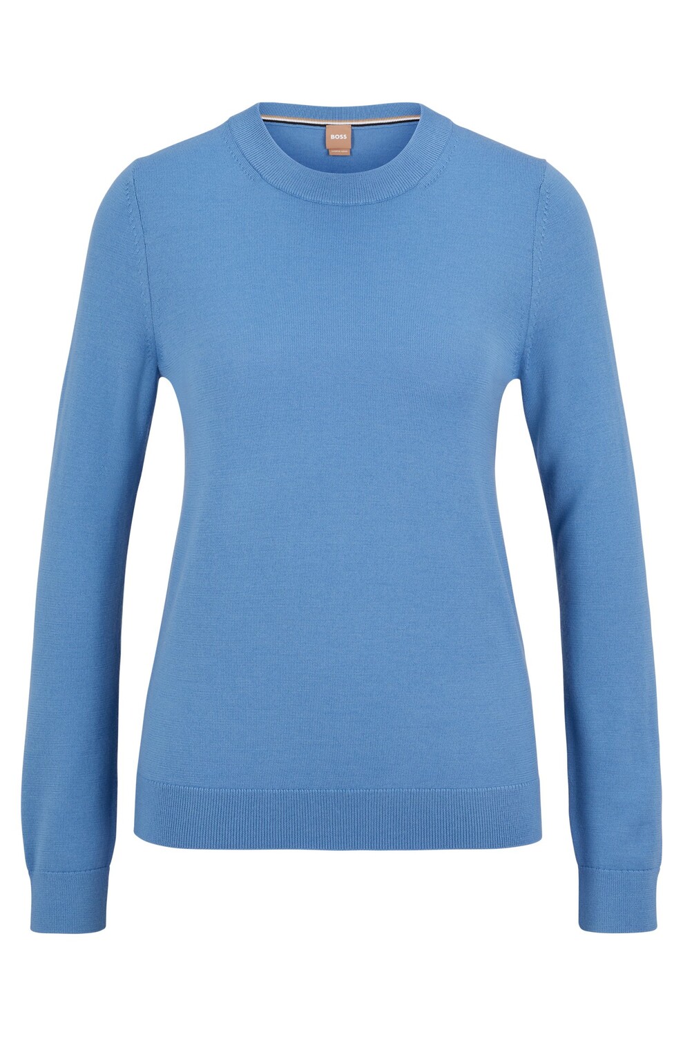 

Джемпер Hugo Boss Crew-neck In Virgin Wool, голубой