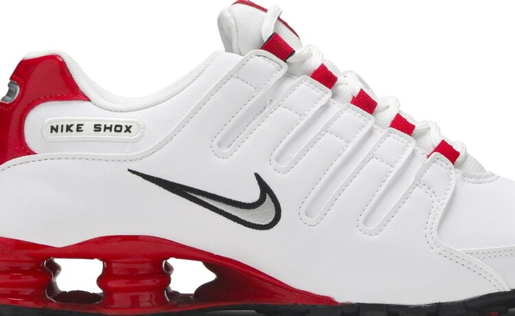 nike shox nz white red