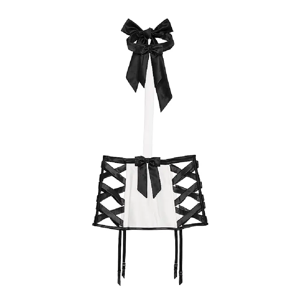

Комбинезон Victoria's Secret Very Sexy Bow-Topped Playsuit, черный/белый