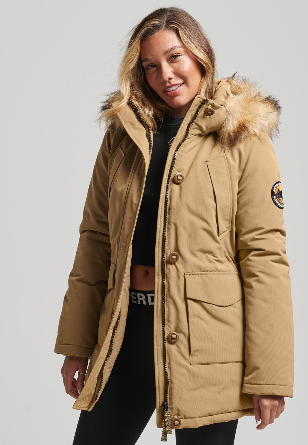 

Парка Superdry, коричневый