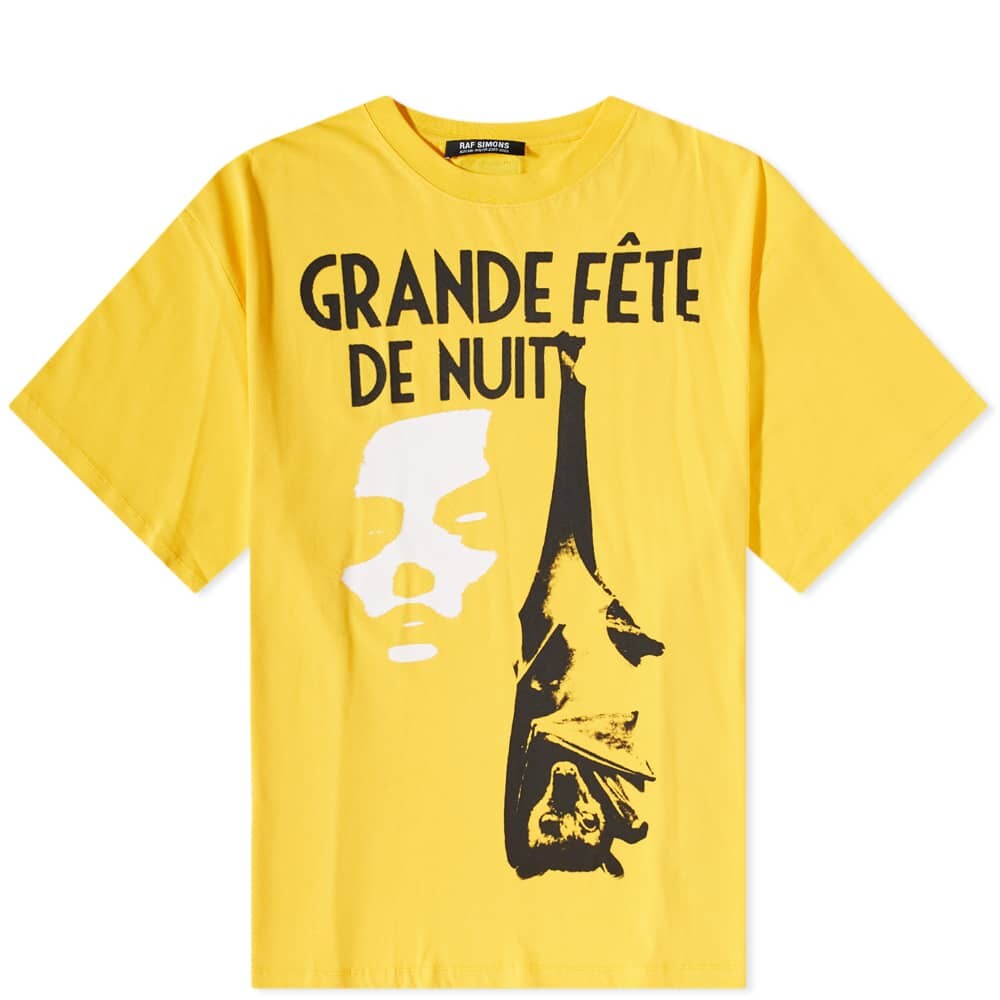 

Футболка Raf Simons Oversized Grand Fete Tee, Желтый
