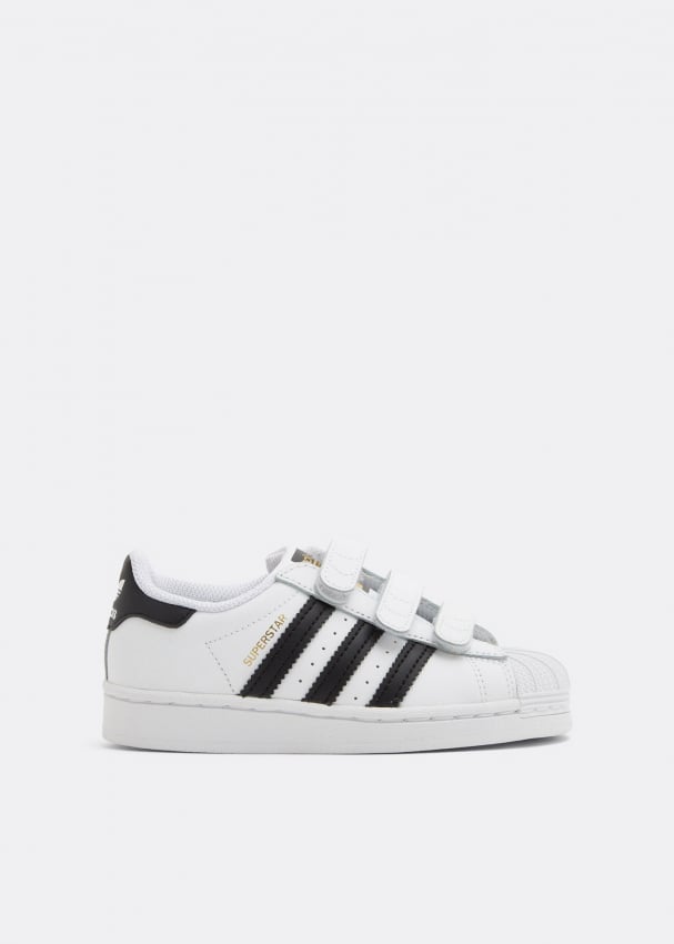 Детские кроссовки Adidas Superstar CF, белый/черный