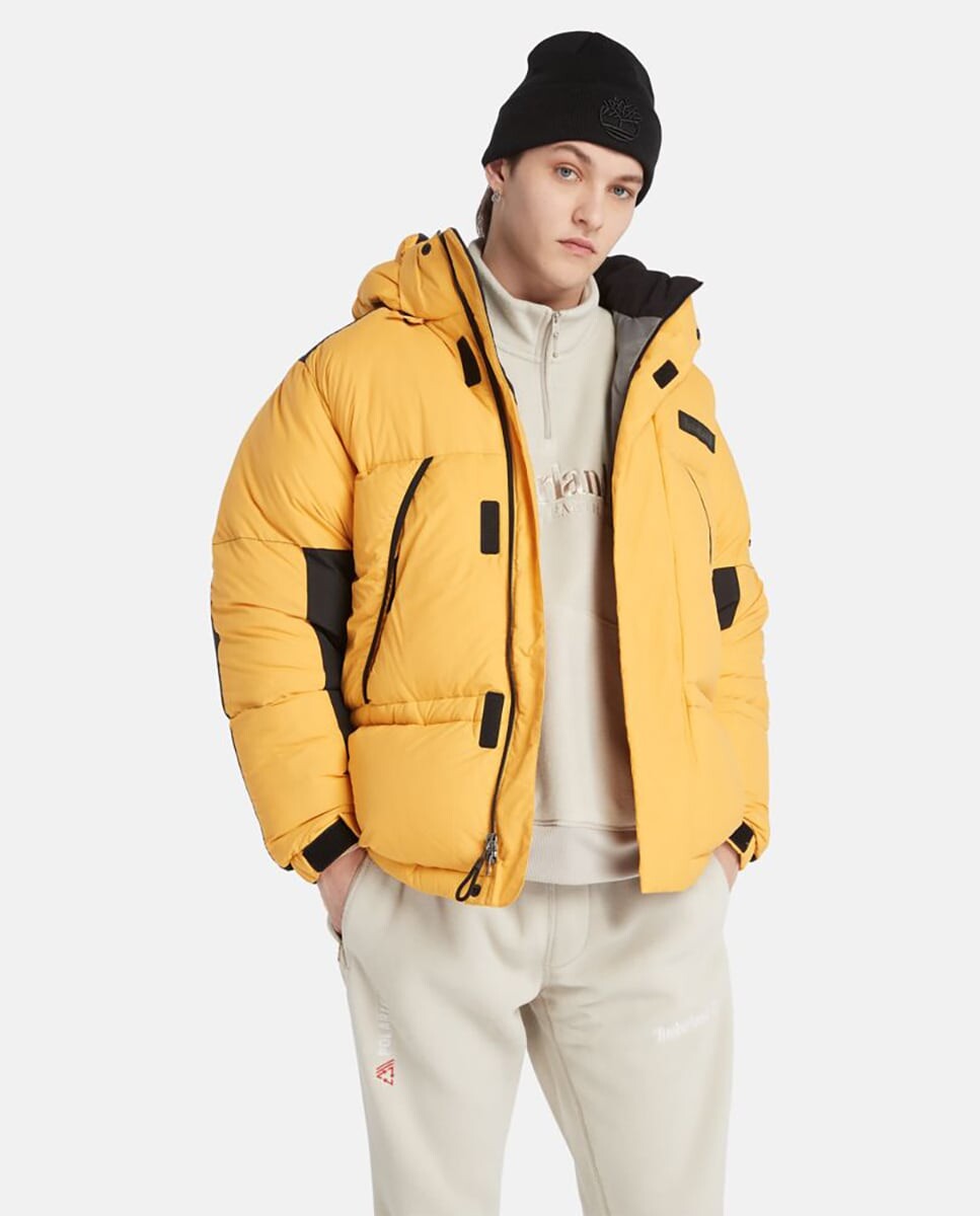 

Мужской пуховик на молнии желтого цвета Timberland, желтый