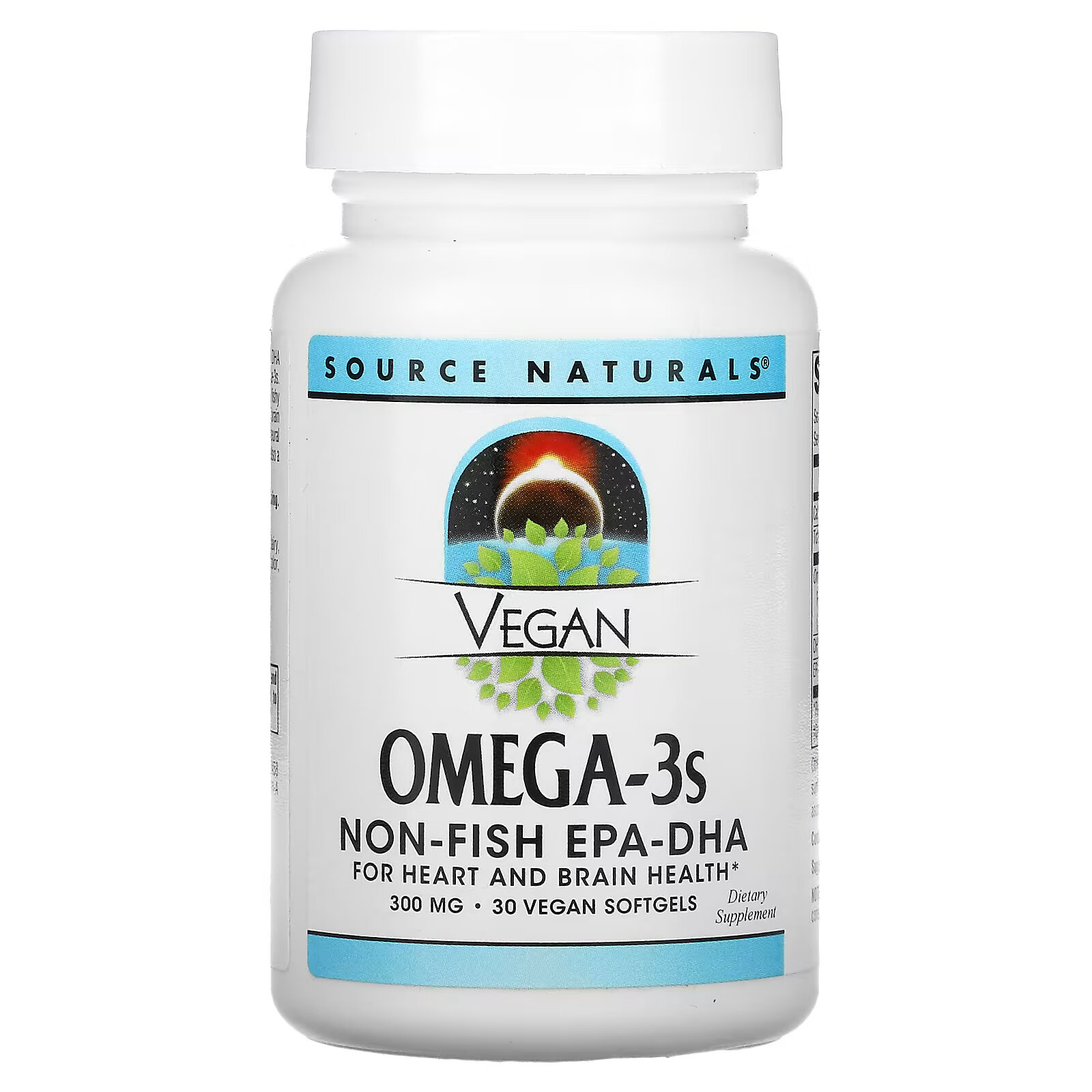Source Naturals, Vegan Omega-3s EPA-DHA, 300 мг, 30 мягких таблеток garden of life мы в компании formulated vegan prenatal dha 400 мг 30 мягких таблеток