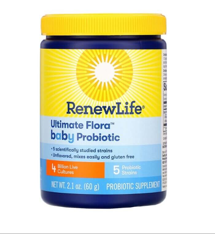 

Детский пробиотик, Ultimate Flora, 4 миллиарда живых культур, 60 г, Renew Life