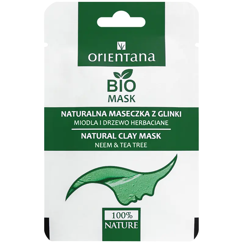

Orientana глиняная маска для лица - ним и чайное дерево, 10 мл