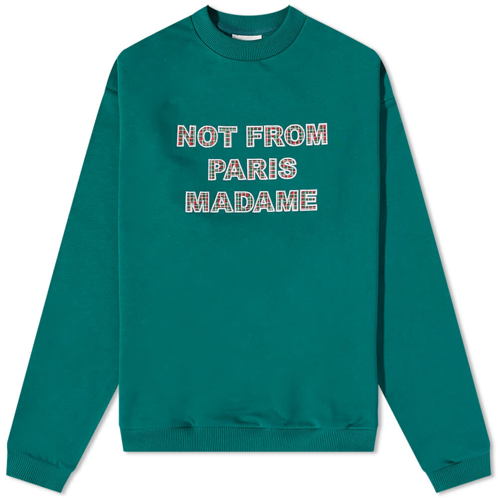

Толстовка Drôle de Monsieur Not From Paris Madame Tartan Sweat, Синий