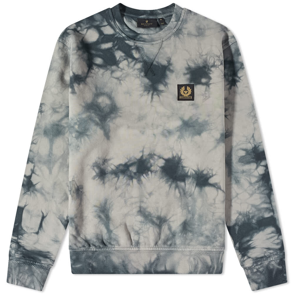 

Толстовка Belstaff Patch Logo Tie Dye Crew Sweat, Серый