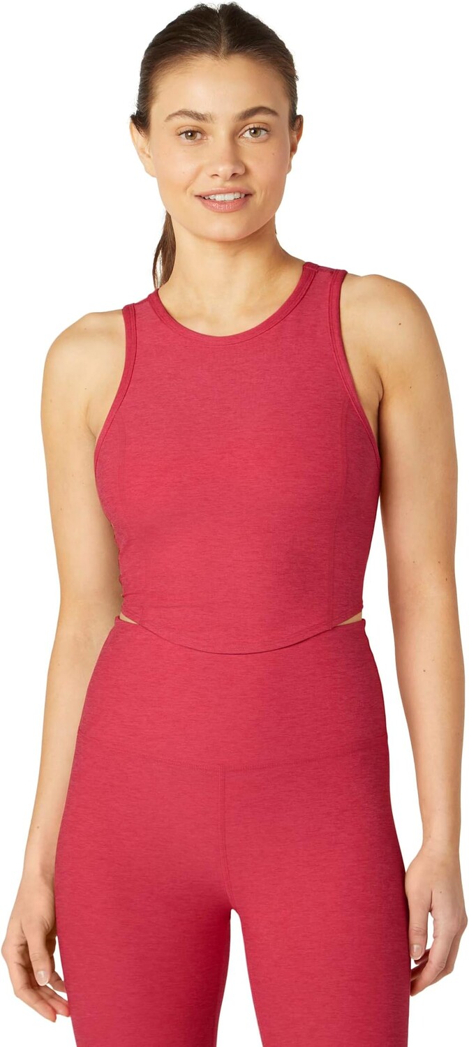 

Укороченная майка Spacedye Motivate Beyond Yoga, цвет Paradise Coral Heather