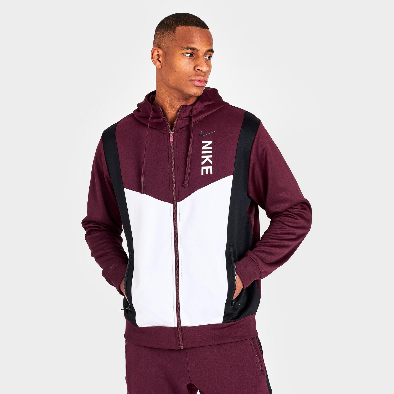 

Мужская худи Nike Sportswear Hybrid с молнией во всю длину, красный