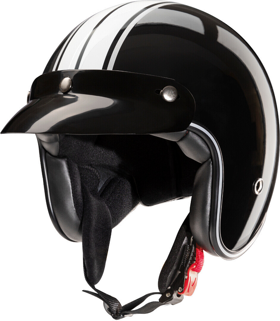 

Шлем мотоциклетный Redbike RB-742 Stripes, черный