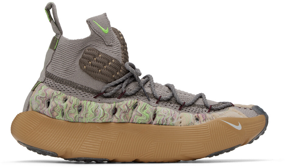 

Бежево-серые кроссовки ISPA Sense Flyknit Nike