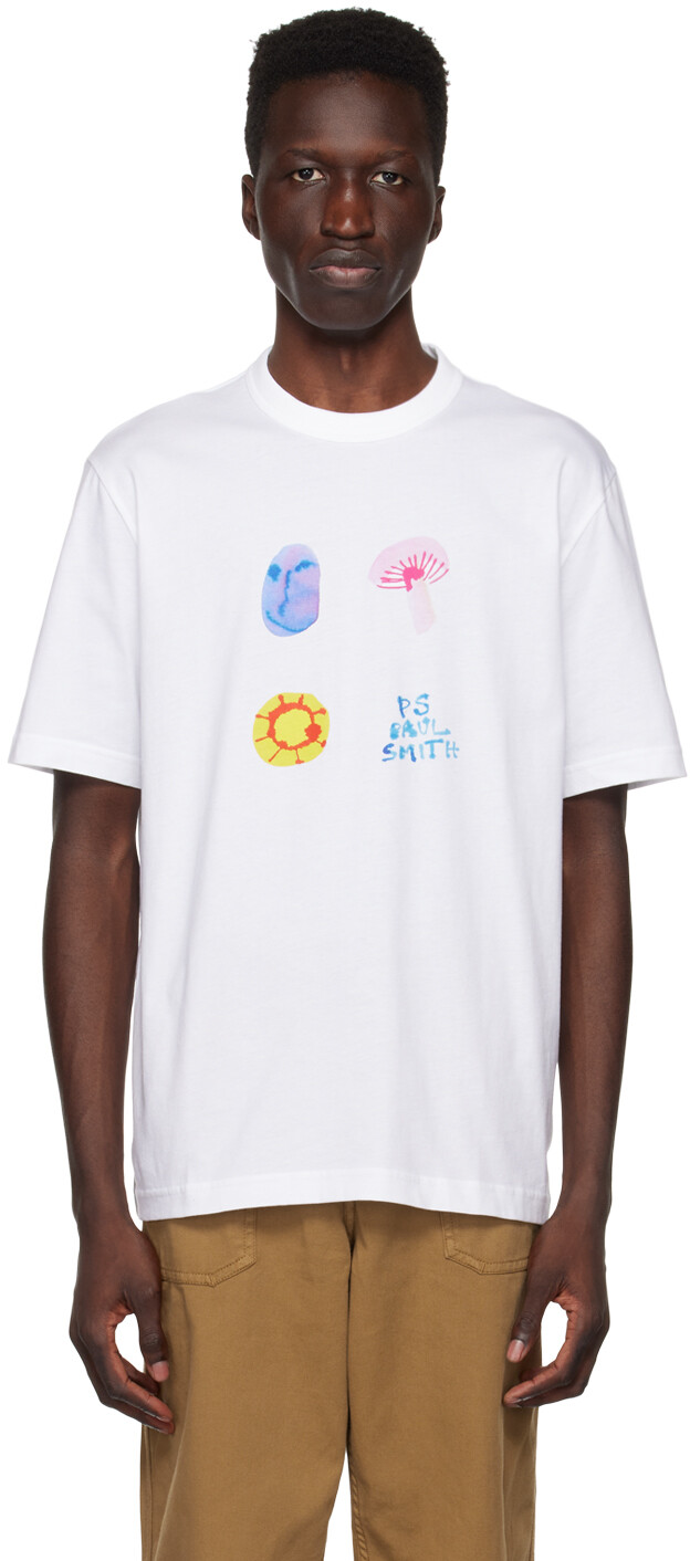 

Белая народная футболка PS by Paul Smith, Белый