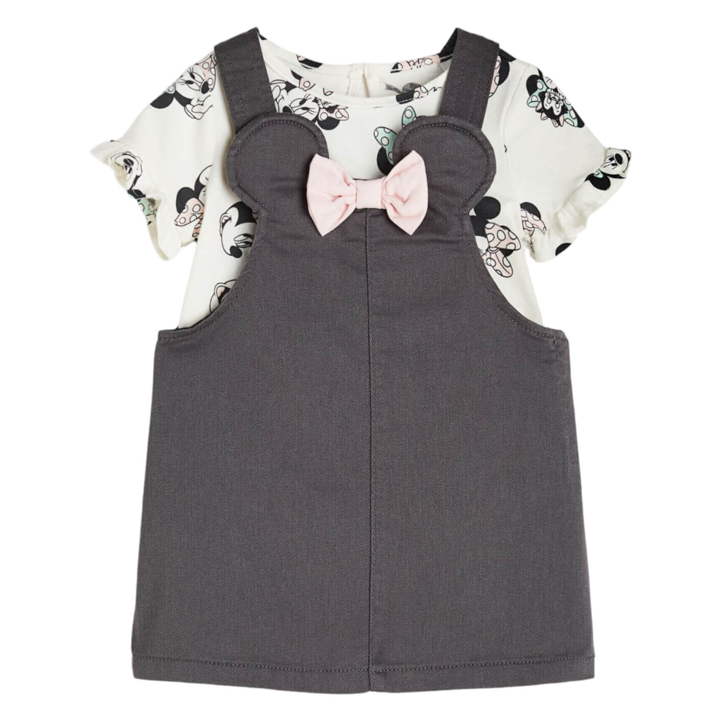 

Комплект одежды H&M Baby Minnie Mouse, 2 предмета, темно-серый/белый