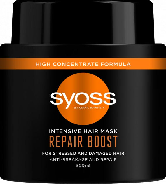 Syoss Intensive Hair Mask Repair Boost Интенсивно восстанавливающая маска для сухих и поврежденных волос 500мл кмс маска для волос питание и восстанов д поврежд окраш в 220мл