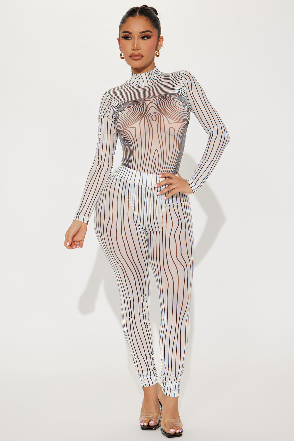 

Леггинсы Fashion Nova XS157B, белый