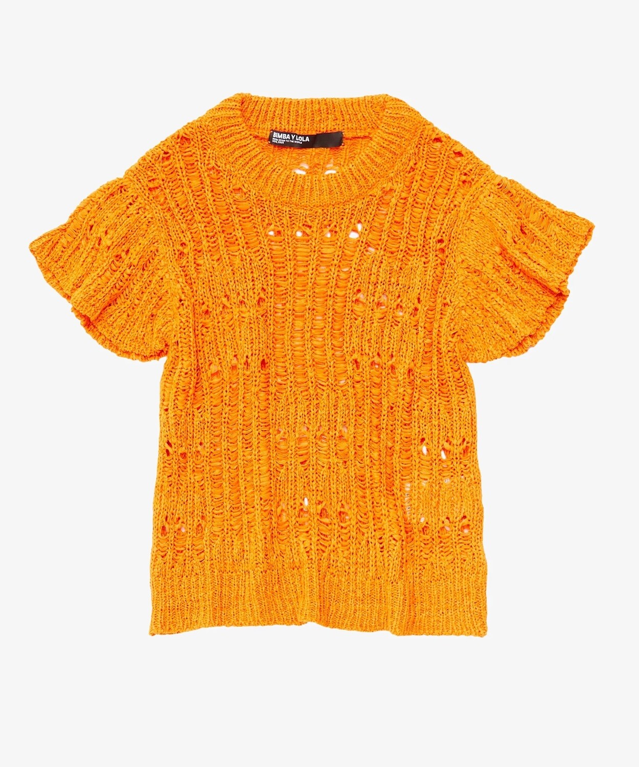 

Футболка Bimba Y Lola Openwork Print, оранжевый