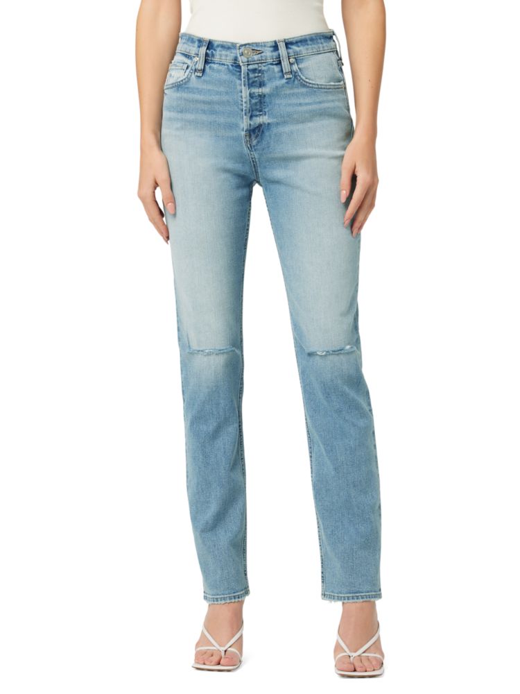 Прямые джинсы Holly с высокой посадкой Hudson, цвет Light Blue