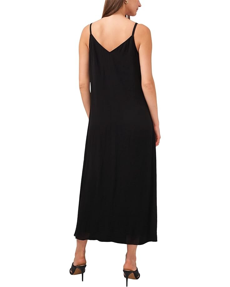 

Платье Vince Camuto Sleeveless V-Neck Rumple Twill Maxi Dress, цвет Rich Black