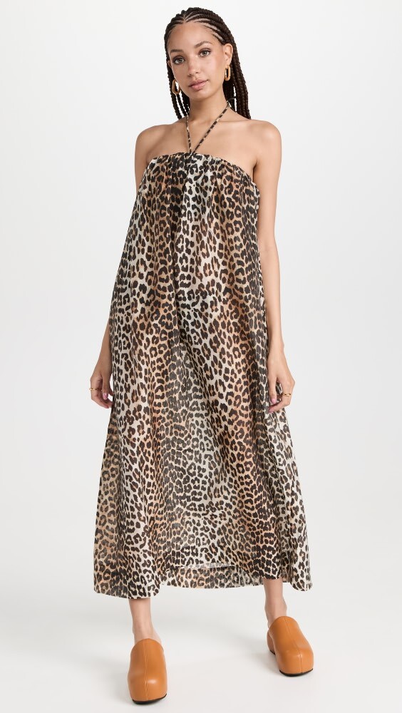 

Платье GANNI Sheer Voile Maxi Strap