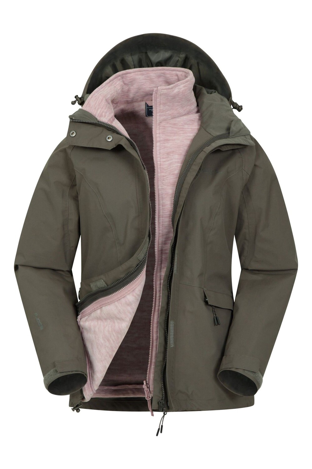 

Женская куртка Гроза 3 в 1 Mountain Warehouse, зеленый