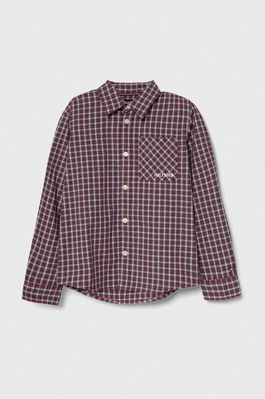 

Детская рубашка Tommy Hilfiger, бордовый, Красный
