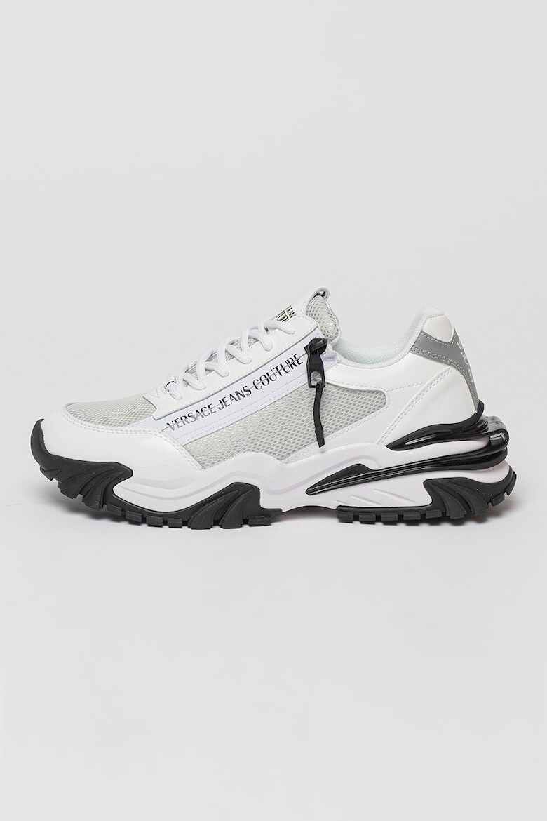

Новые спортивные кроссовки Trail Trek из кожи Versace Jeans Couture, черный