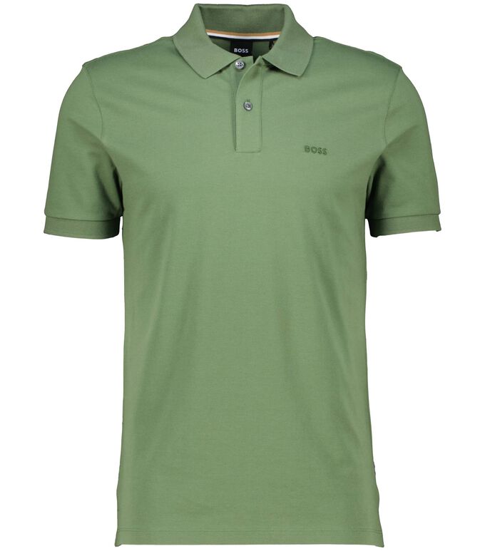 Рубашка-Поло Pallas с короткими рукавами Boss, зеленый