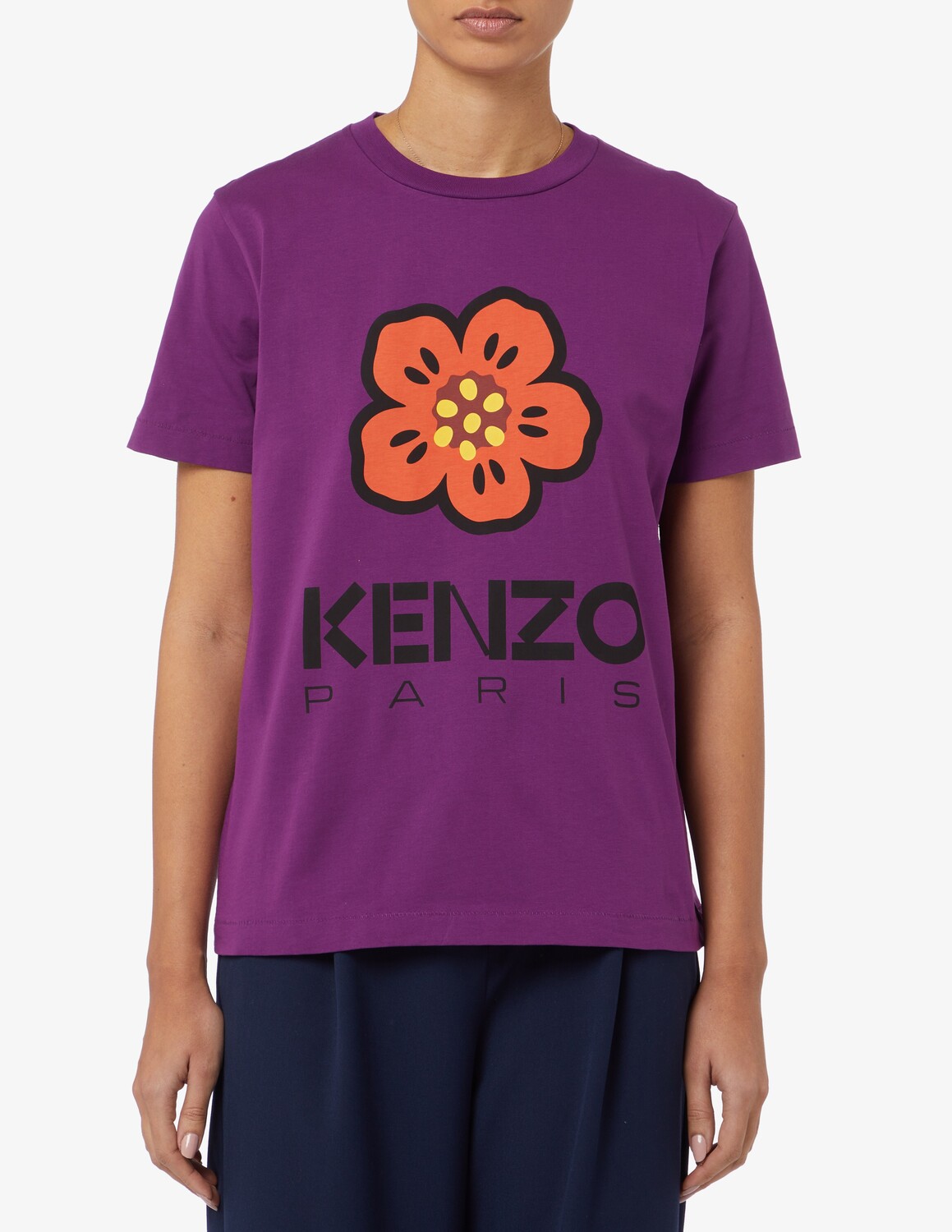 

Хлопковая футболка Icon Kenzo, фиолетовый