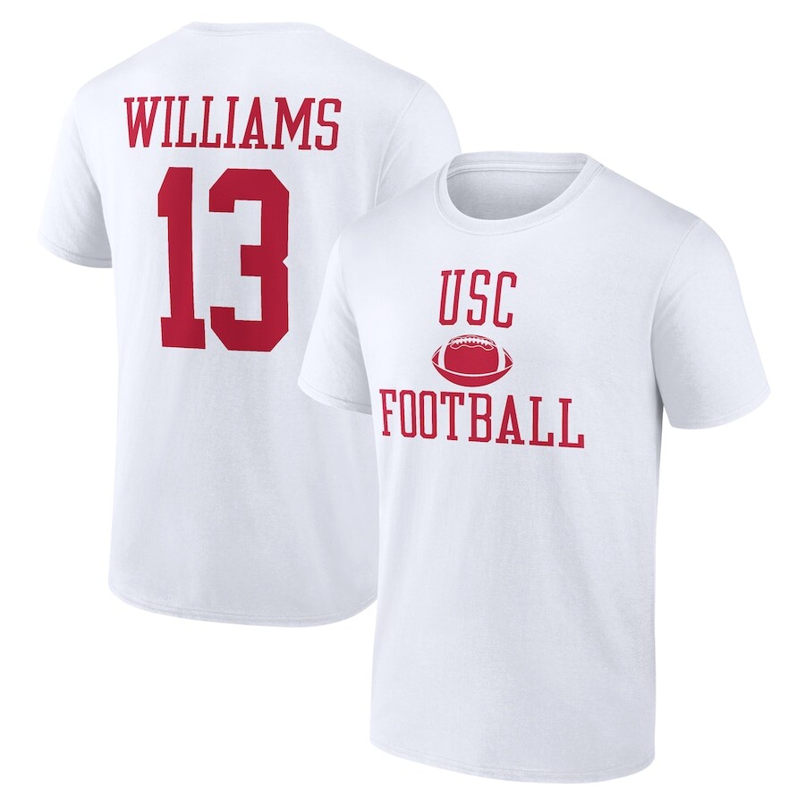 

Футболка с именем и номером Fanatics Branded Usc Trojans, белый