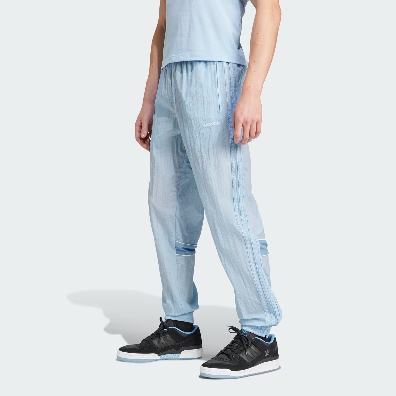 

Тканые спортивные брюки 80-х годов Adidas, цвет Clear Sky