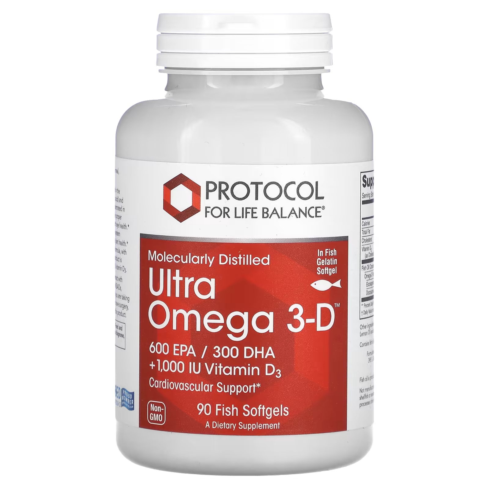 Омега 3-D Protocol for Life Balance Ultra, 90 капсул пищевая добавка barlean s seriously delicious omega pals