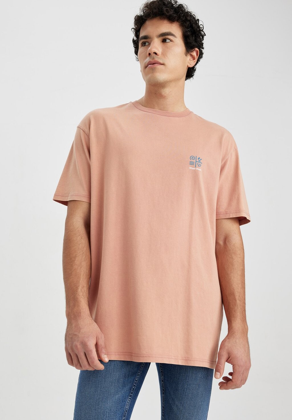 

Базовая футболка REGULAR FIT DeFacto, цвет pink