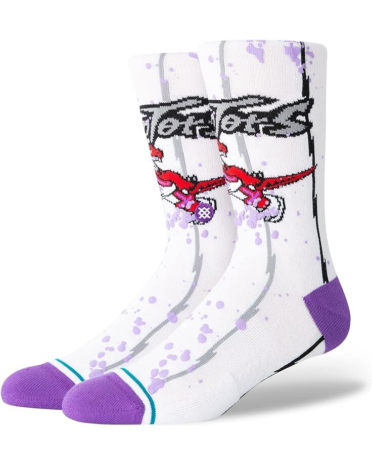 

Носки Stance Overspray Toronto Raptors, белый