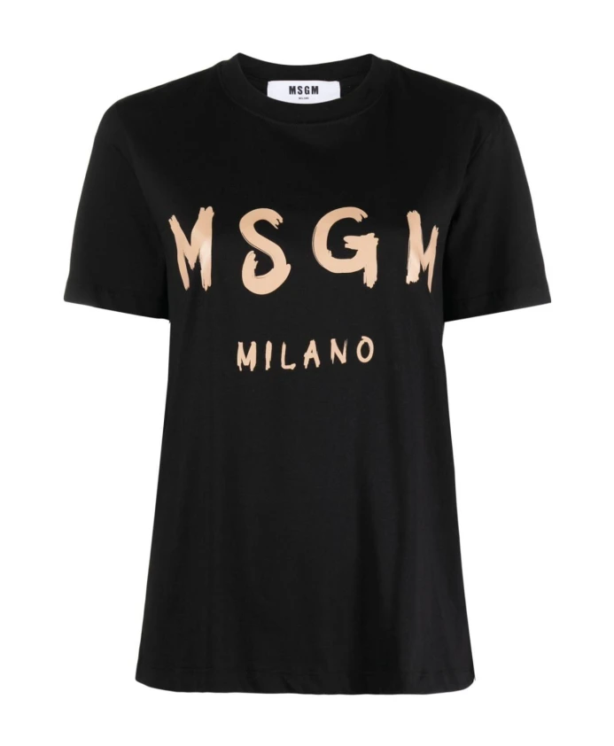 

Футболка классического фасона Msgm, черный